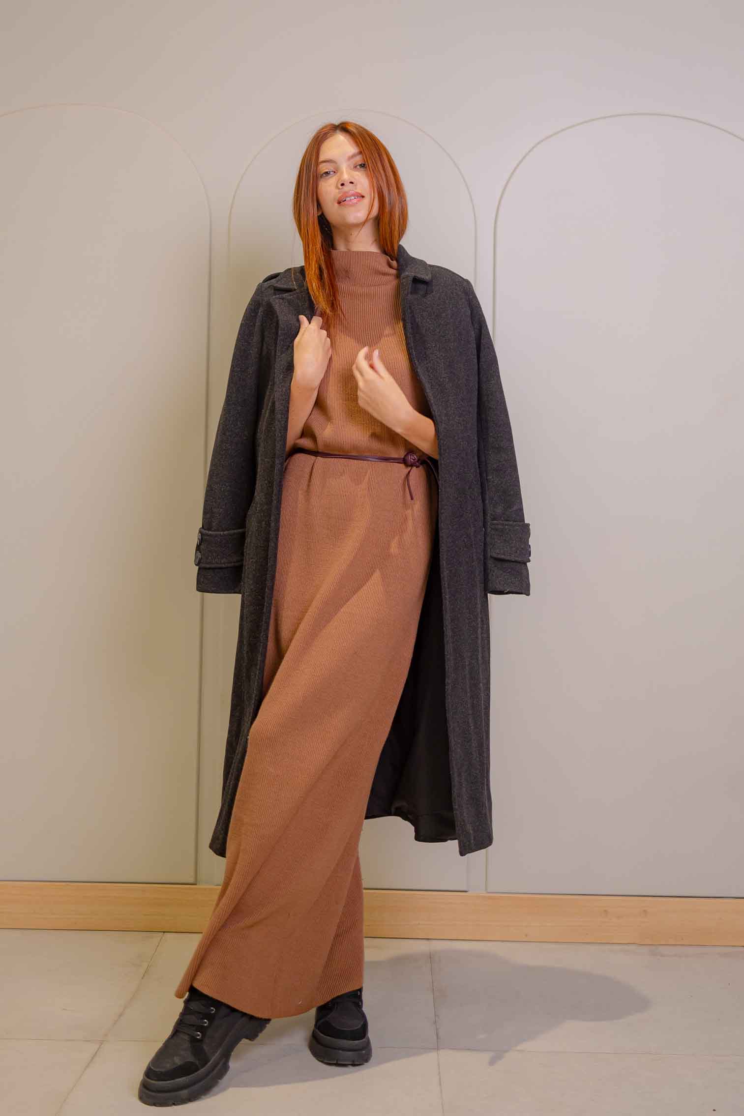 PLAIN WOOLEN COAT