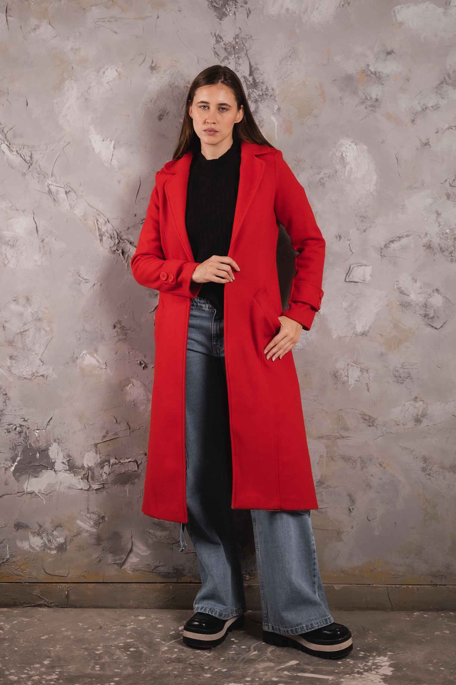 PLAIN WOOLEN COAT