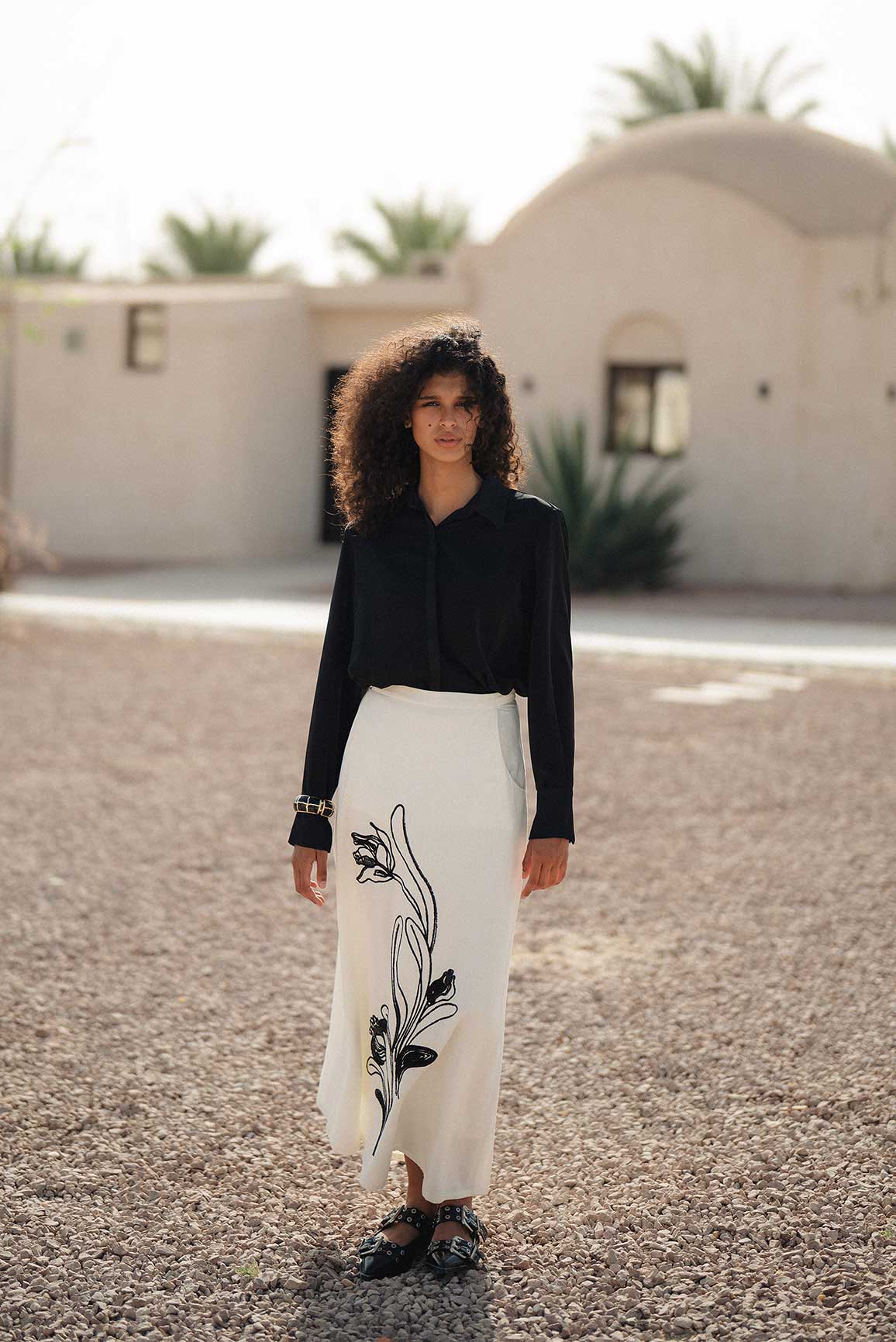 Broidery skirt