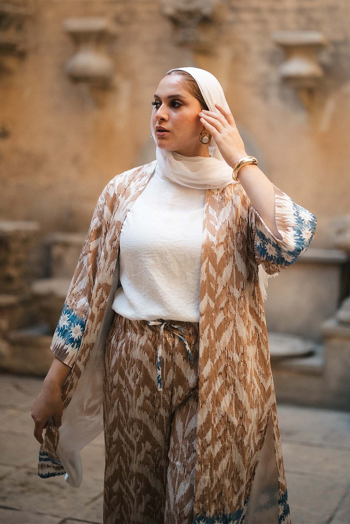 PRINTED CARDIGAN