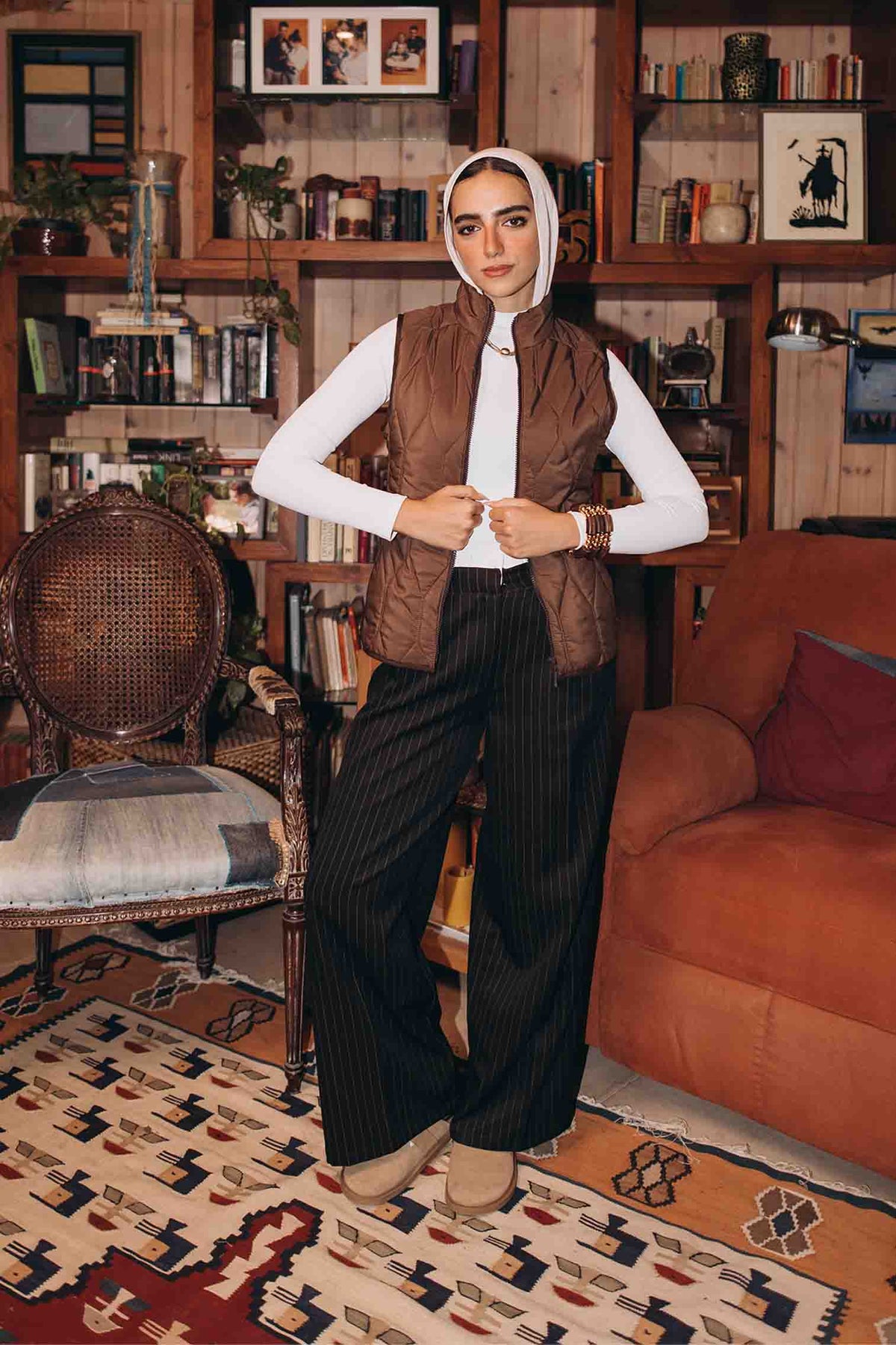 سترة عازلة بدون أكمام