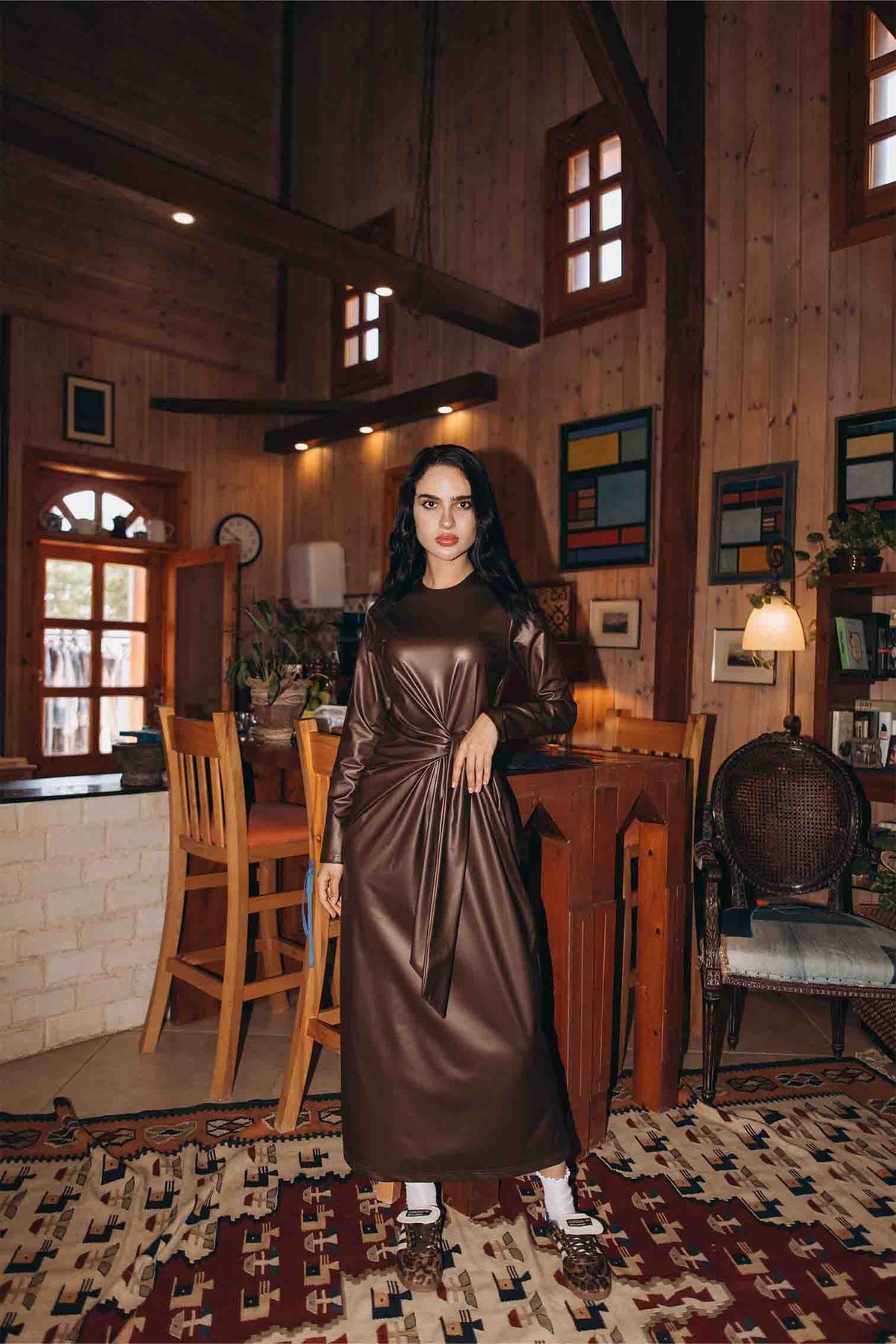 LEATHER DRESS
