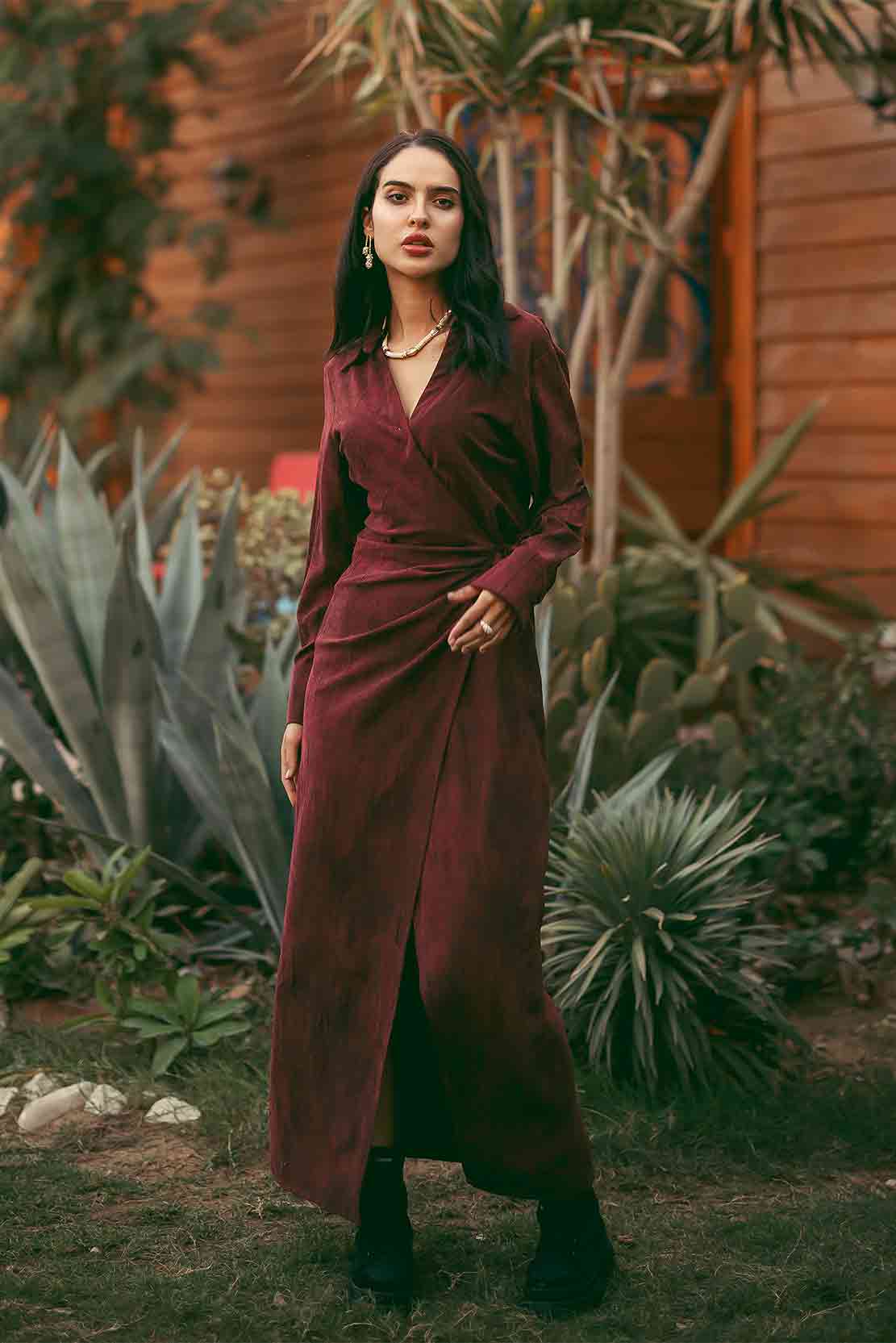 SUEDE DRESS